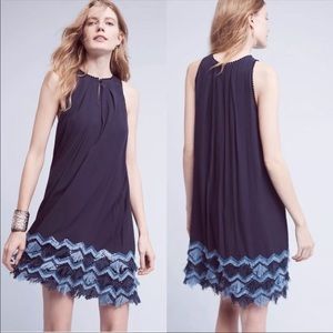 Anthropologie Maeve Fringe Festivity Swing Dress